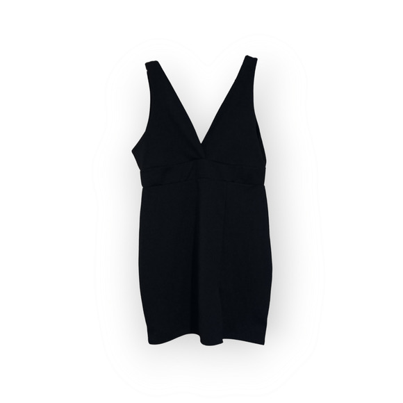 Nasty Gal Black V neck dress size 10 - Picture 2 of 3